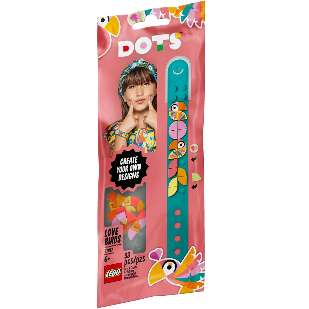 Конструктор LEGO Браслет DOTs Папужки 33 деталі (41912) - зображення 1