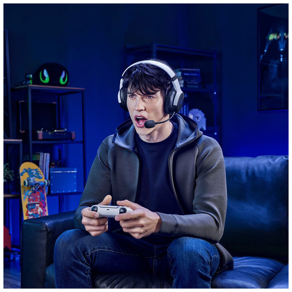 Навушники Razer Kaira Hyperspeed for PS5 Bluetooth White/Black (RZ04-03980200-R3G1) - зображення 10