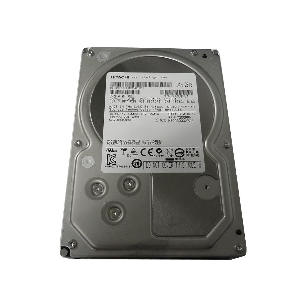 Жорсткий диск 3.5" 2TB WDC Hitachi HGST (# HDS722020ALA330 #) - зображення 2