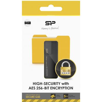 USB флеш накопичувач Silicon Power 64GB Secure G50 USB 3.0 (SP064GBUF3G50V1K) - зображення 4