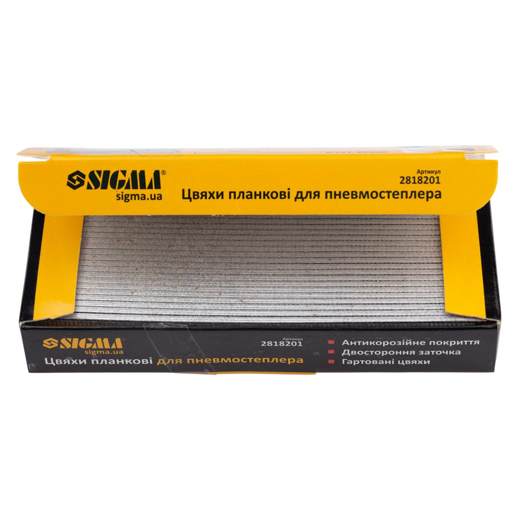 Цвяхи Sigma планкові 20x1.25x1мм для пневмостеплера 5000шт (2818201) - изображение 3