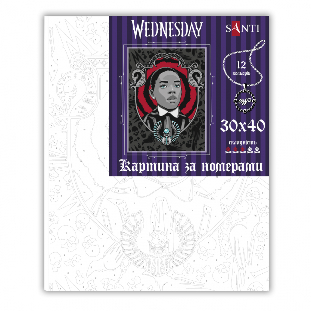 Картина по номерам Santi Wednesday Siren 30х40см (955045) - зображення 2