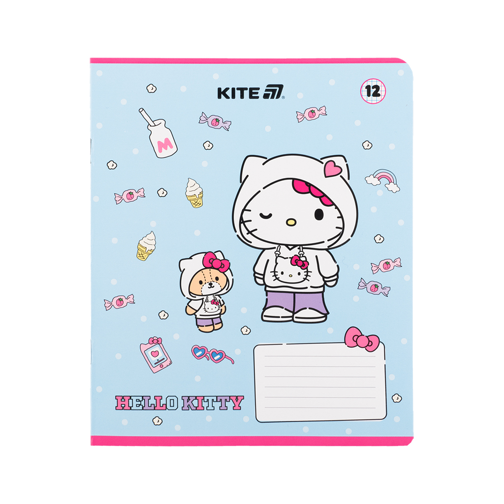 Зошит Kite Hello Kitty, 12 аркушів, клітинка (HK25-232-1) - зображення 10