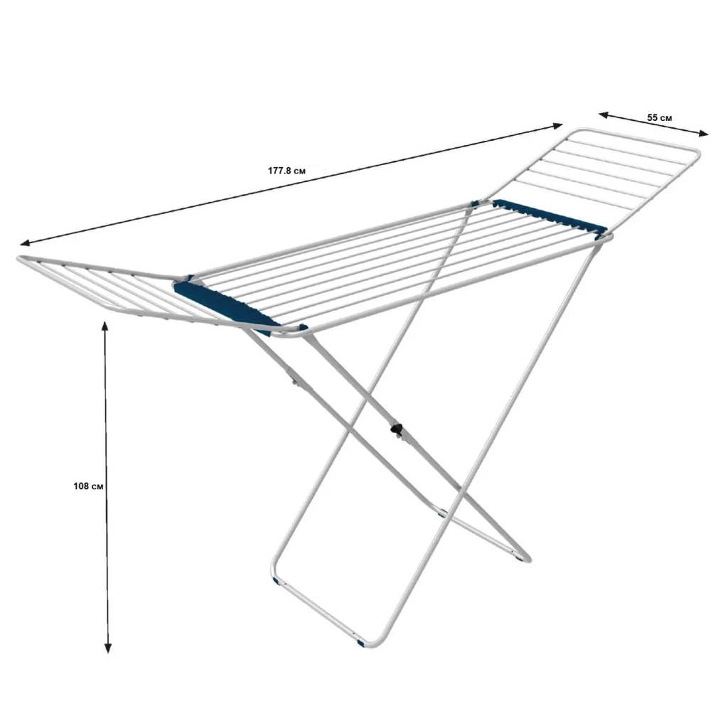Сушарка для білизни Casa Si Swan 20m White Підлогова (CS92231C04) (DAS302395) - зображення 2