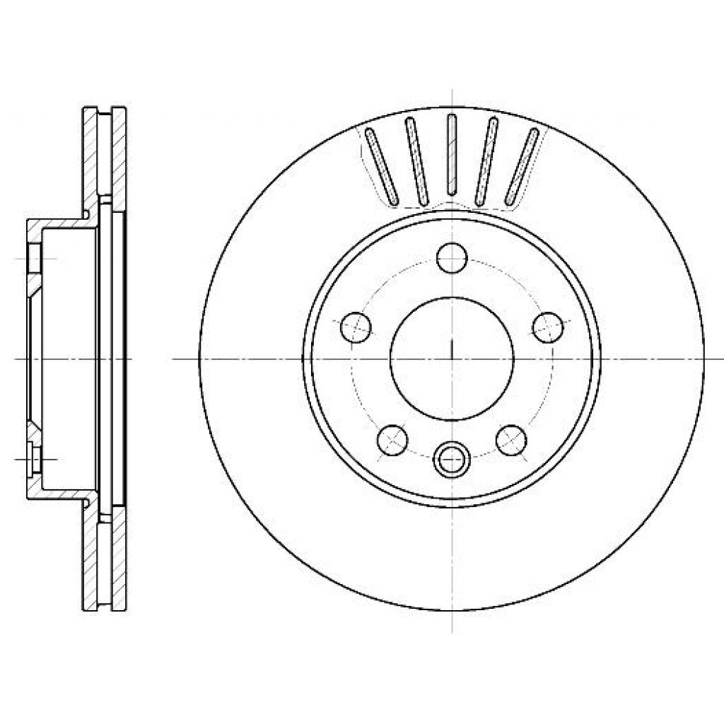 Гальмівний диск REMSA 6551.10 - зображення 1