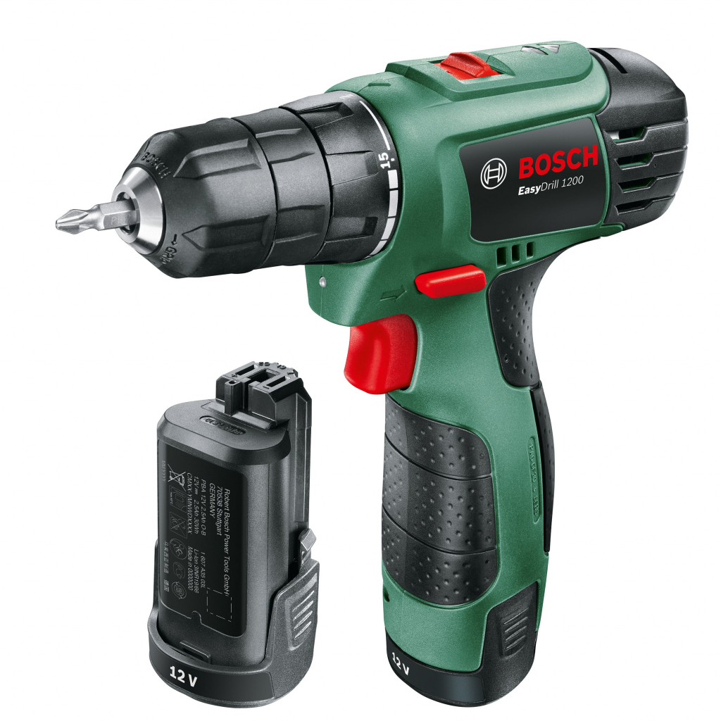 Шуруповерт Bosch EasyDrill 1200 (2 ак.) акумуляторний (0.603.9A2.10B) - зображення 1