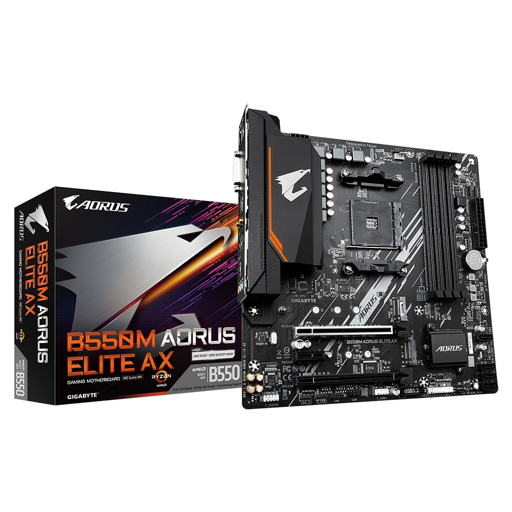 Материнська плата GIGABYTE B550M AORUS ELITE AX - зображення 5