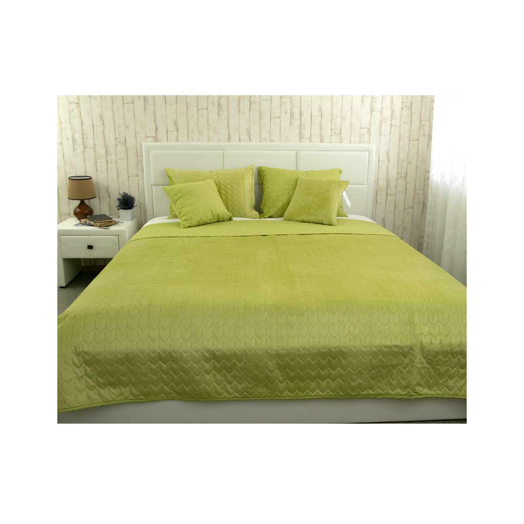 Покривало Руно двостороннє VeLour Зелене 220х240 см (330.55_Green banana) - зображення 2