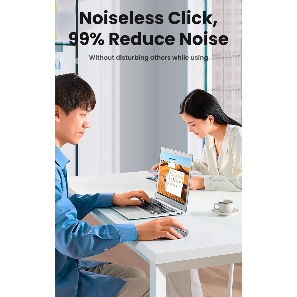 Мишка Ugreen MU105 Wireless Gray (90669) - зображення 8