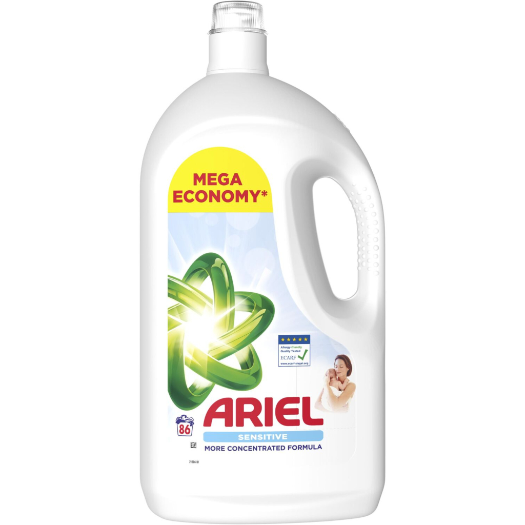 Гель для прання Ariel Для чутливої шкіри 3.87 л (8700216691444) - изображение 2