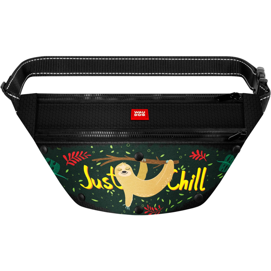Поясна сумка-бананка для собак WAUDOG Textile "Лінивець" 33х17х10 см (5691) - зображення 1