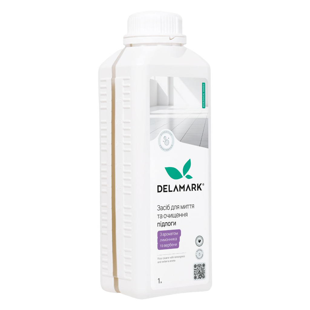 Засіб для миття підлоги DeLaMark Лимонник та вербена 1 л (4820152333742) - изображение 1