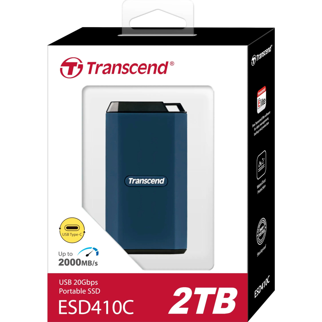 Накопичувач SSD USB Type-C 2TB ESD410C Transcend (TS2TESD410C) - зображення 5