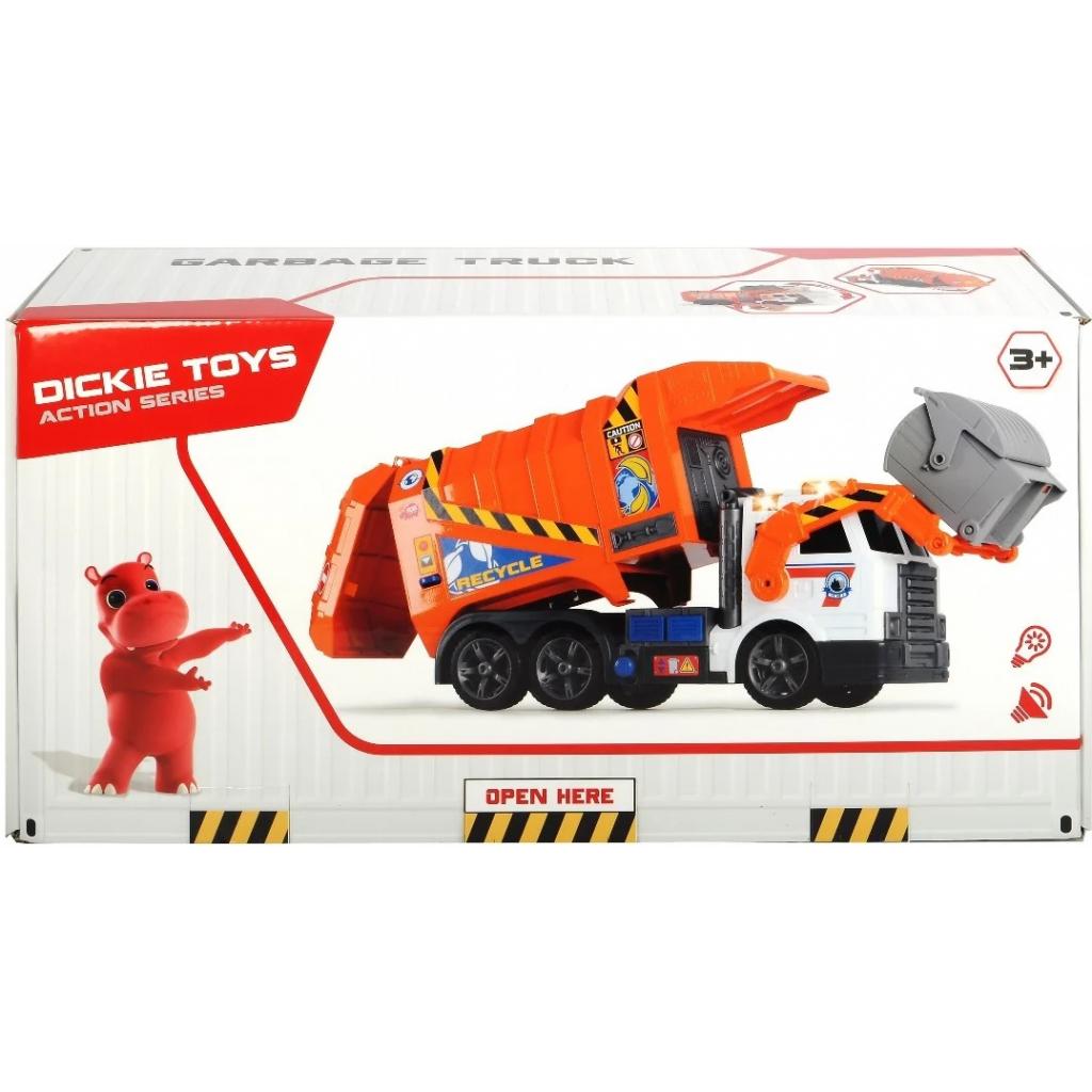 Спецтехніка Dickie Toys Сміттєвоз з контейнером та підйомником, зі звук. та світл. е (1137000) - зображення 3