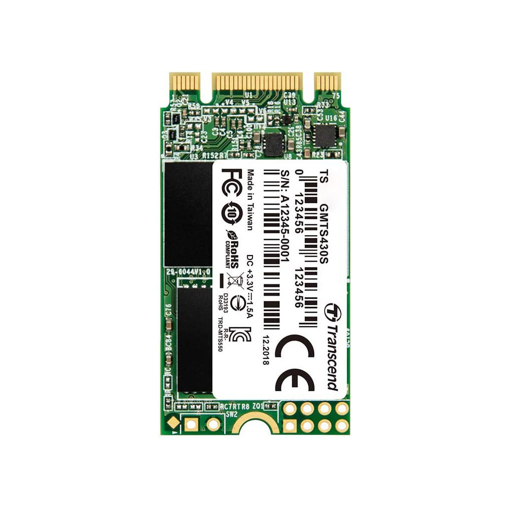 Накопичувач SSD M.2 2242 1TB Transcend (TS1TMTS430S) - зображення 1