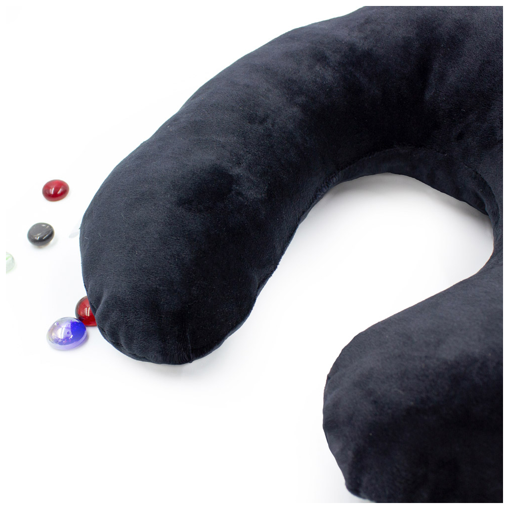 Подушка MirSon для подорожей №8752 Velvet Line 28-0007 Black 50% Memory (2200006348375) - изображение 3