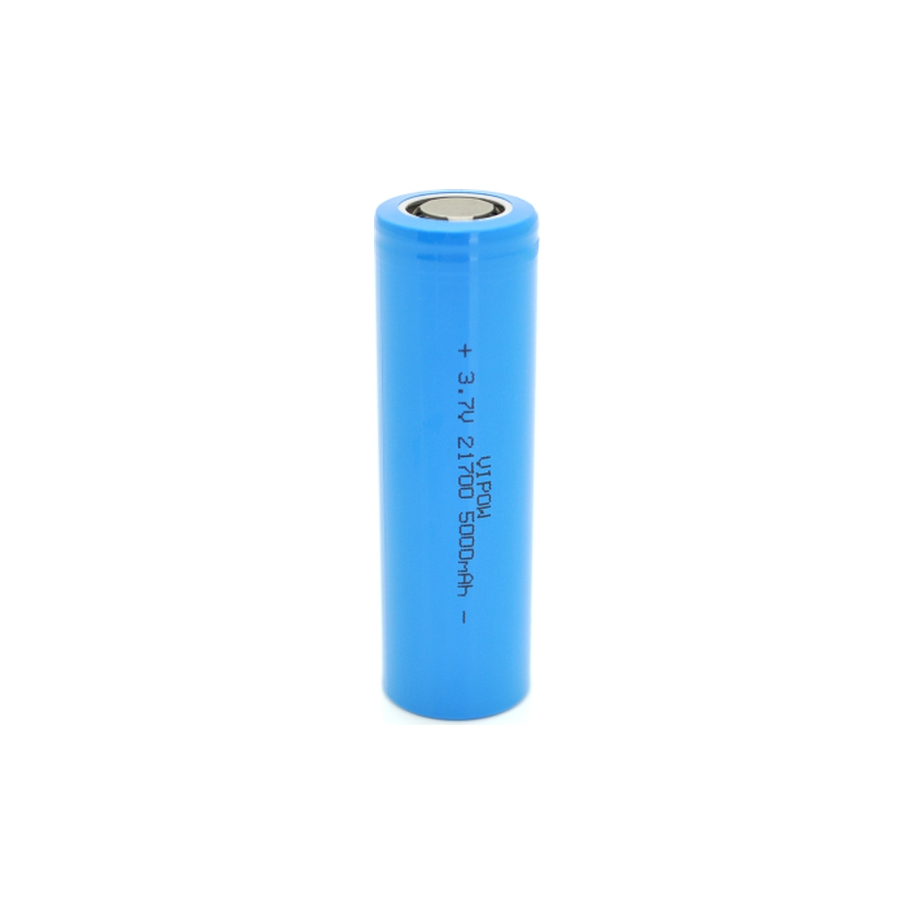 Акумулятор Vipow 21700 5000mAh, 3.7V, Blue, FlatTop (ICR21700-5000mAhFT / 31080) - зображення 1
