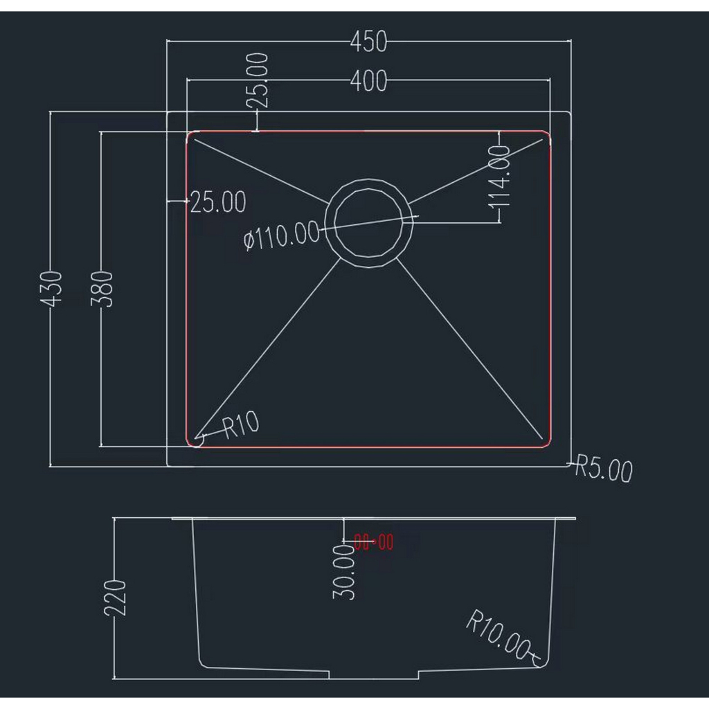 Мийка кухонна GRANADO Under top STEEL S201 black (GS08201B) - зображення 7