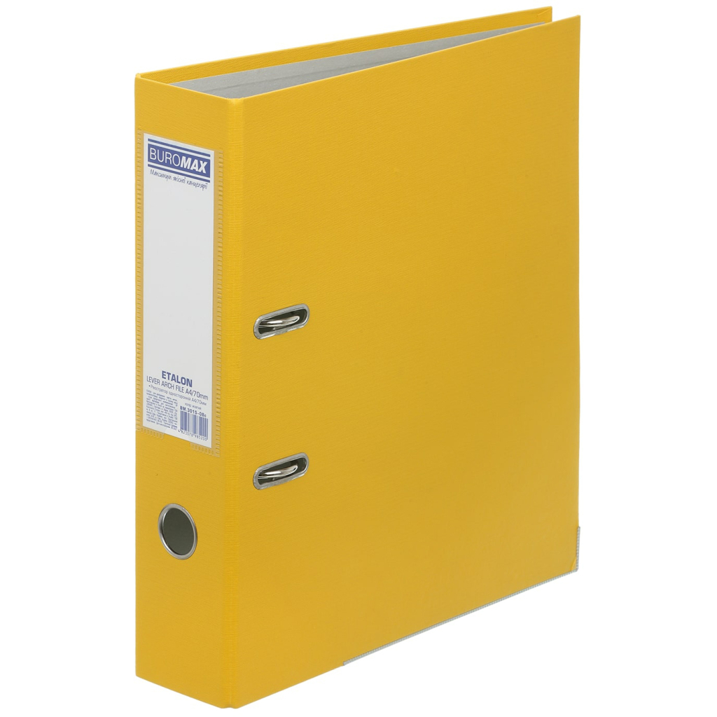 Папка - реєстратор Buromax Etalon A4 75 мм Жовта (BM.3015-08c) - зображення 1