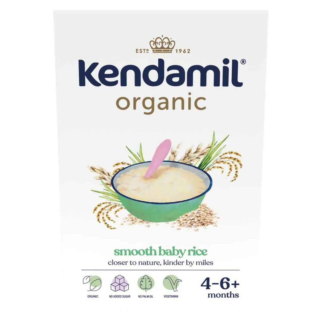 Дитяча каша Kendamil Organic Безмолочна рисова з 4-6 місяців 120 г (92000010) - изображение 1