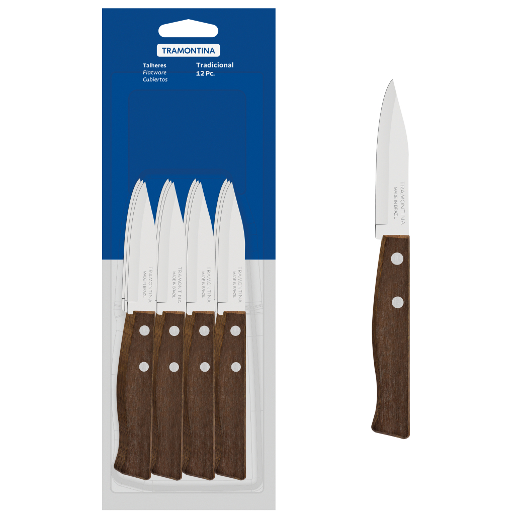 Набір ножів Tramontina Tradicional Vegetable 76 мм 12 шт (22210/903) - зображення 2