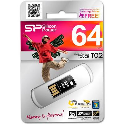 USB флеш накопичувач Silicon Power 64GB Touch T02 USB 2.0 (SP064GBUF2T02V1K) - зображення 3