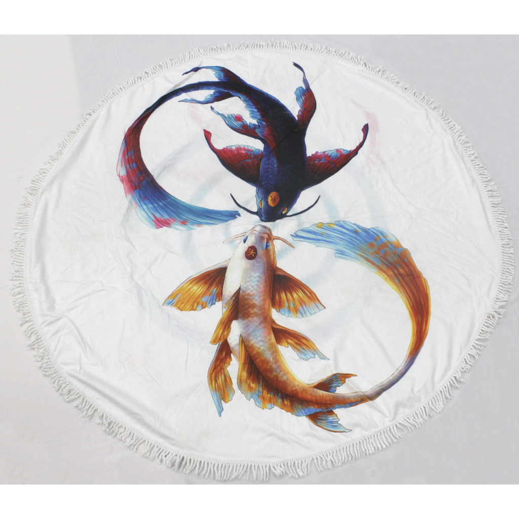 Рушник MirSon пляжний №5071 Summer Time Fish 150x150 см (2200003947793) - зображення 2