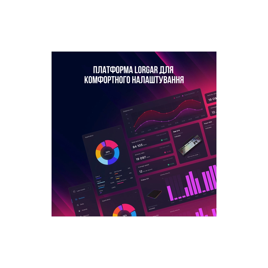 Клавіатура Lorgar Azar 514 RGB USB UA White (LRG-GK514W-UA) - зображення 8