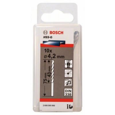 Свердло Bosch HSS-G 4.2 мм., 10 шт. по металу (2.608.595.060) - зображення 2