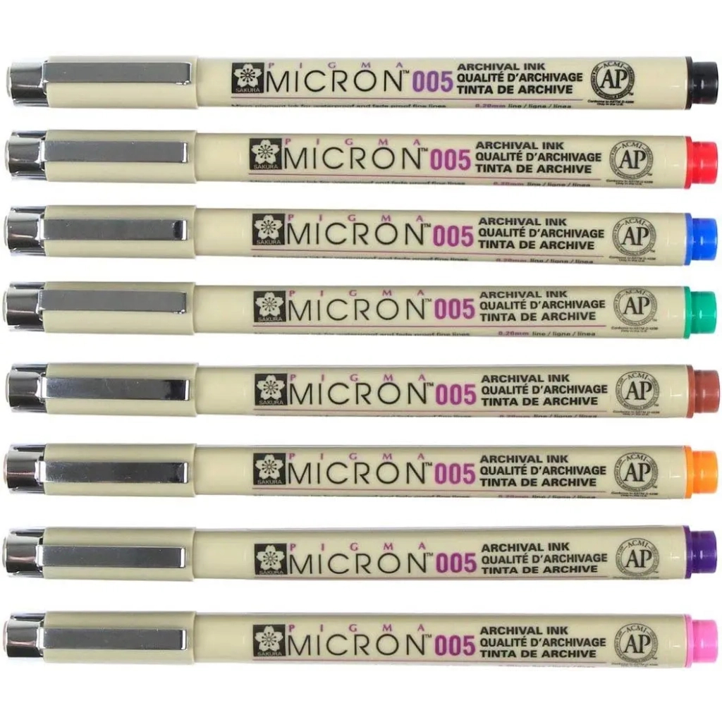 Лайнер Sakura PIGMA MICRON (0.05) 0,2мм, Зелений (084511318434) - picture 3