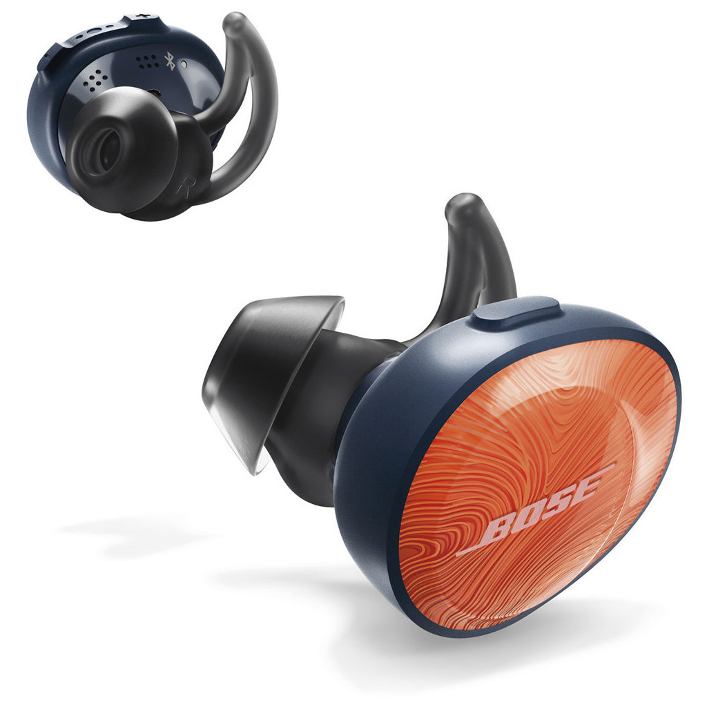 Навушники Bose SoundSport Free Wireless Headphones Orange/Blue (774373-0030) - зображення 5