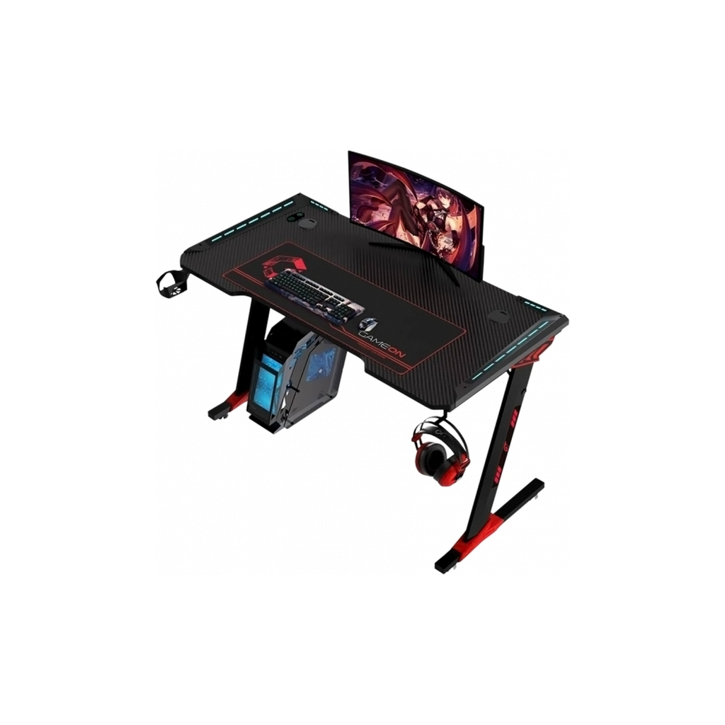 Комп'ютерний стіл GT Racer T-1212 Black (T-1212 (120x60x73) Black) - зображення 1