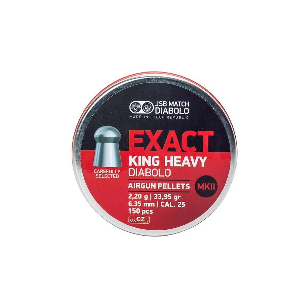 Пульки JSB King Heavy MKII 6,35 мм 2,2 г 300 шт/уп (546498-300) - зображення 1