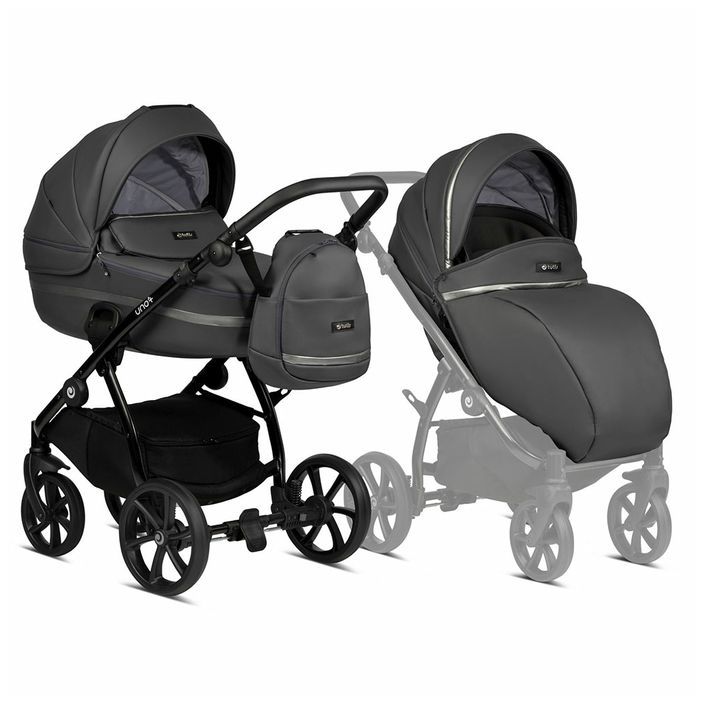 Коляска TUTIS 2 в 1 Uno+ Leather Licorice (1072166) - зображення 1