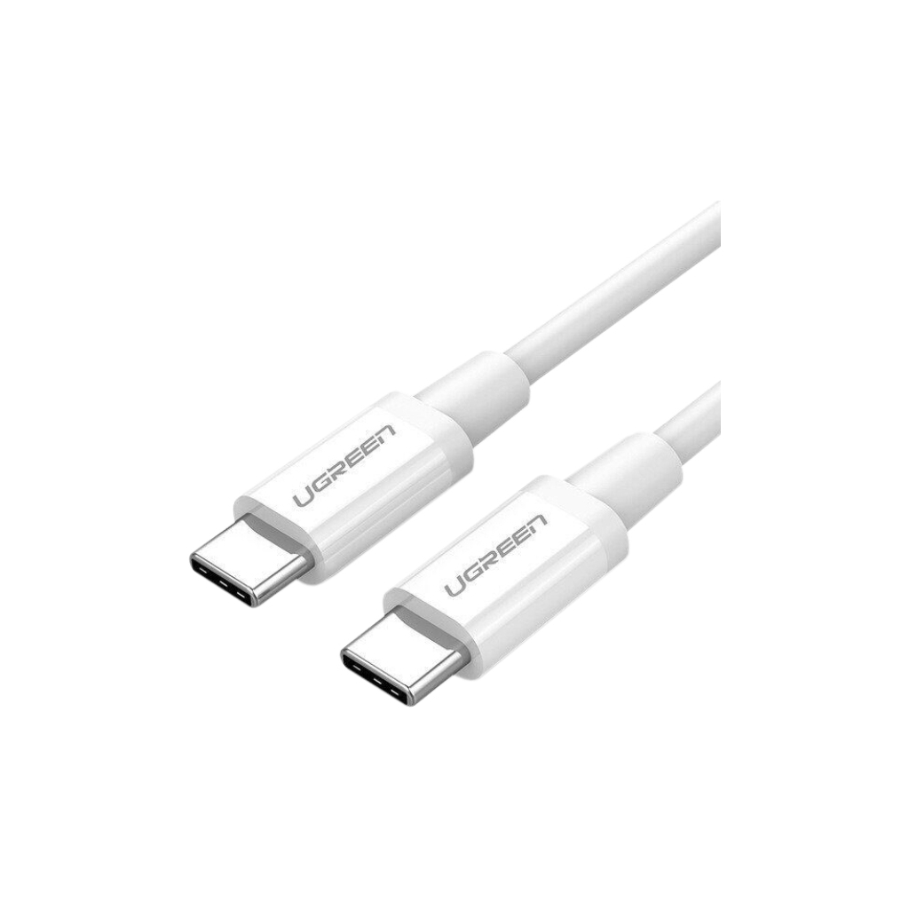 Дата кабель USB-C to USB-C 0.5m 3A 60W US264 white Ugreen (60517) - зображення 1