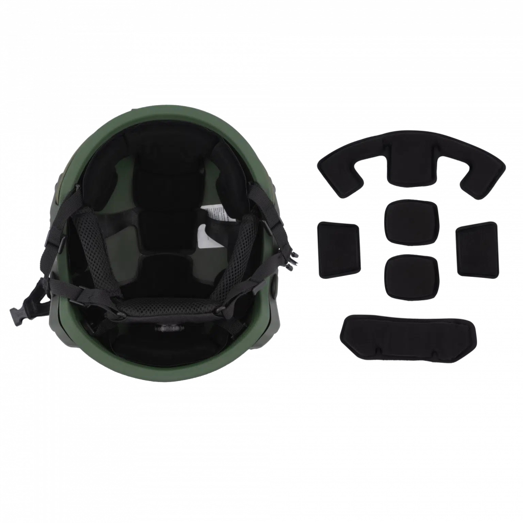 Шолом військовий Ukrainian Armor FAST Устраш 1.0, розмір M, зелений (FASTMRG) - изображение 10