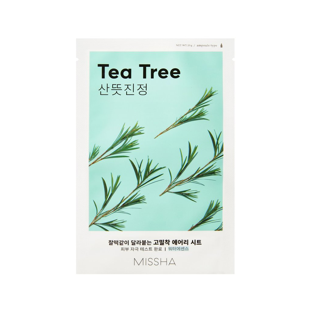 Маска для обличчя Missha Airy Fit Tea Tree Sheet Mask З екстрактом чайного дерева 19 г (8809581454750) - зображення 1