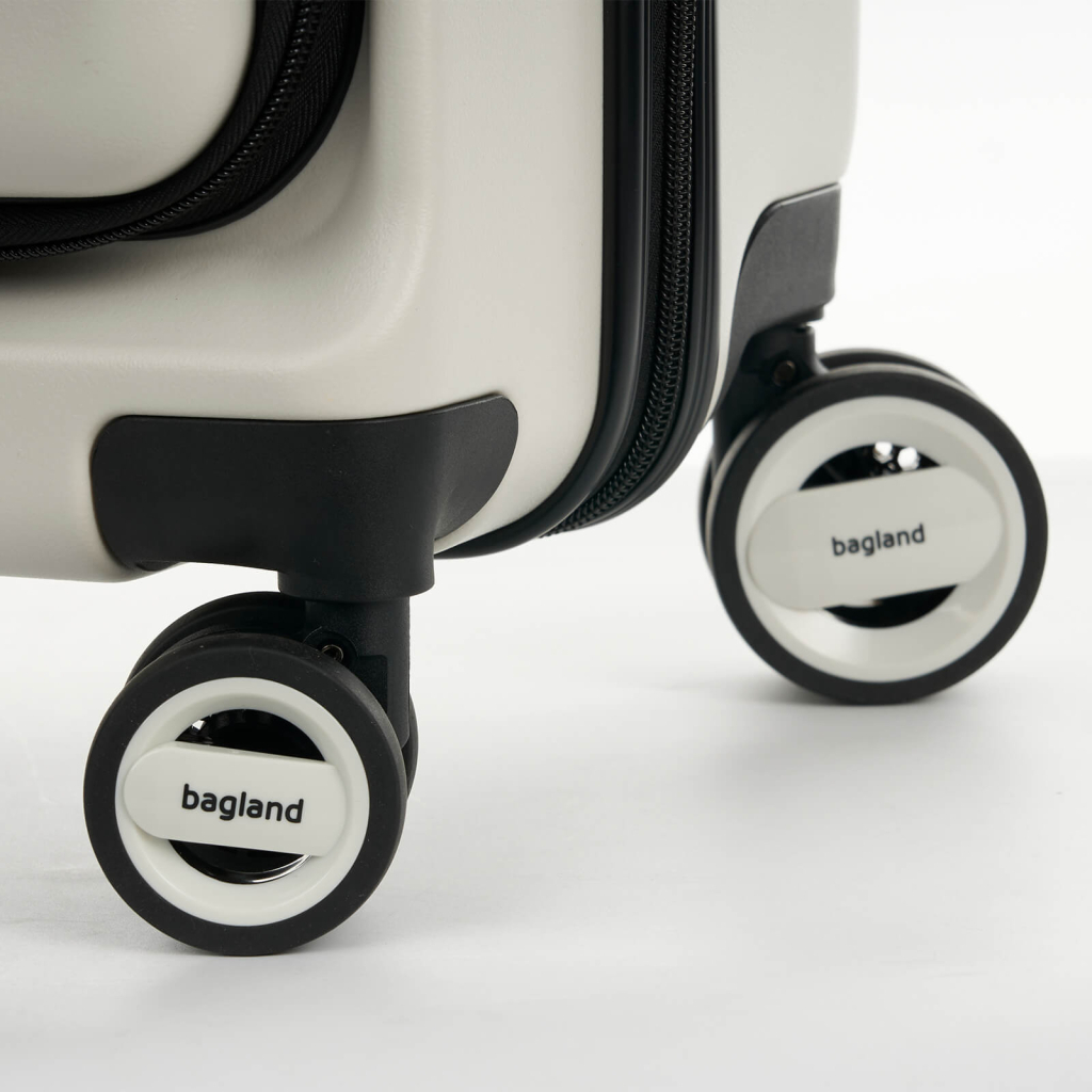 Валіза Bagland середня 72 л біла (1140621766) - зображення 12