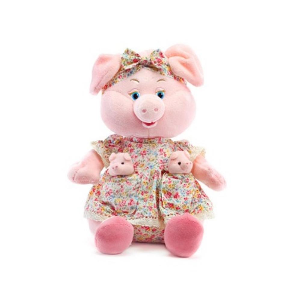 М'яка іграшка Lava Свинка з поросятками 27 см з музикою (LA8298) - зображення 1
