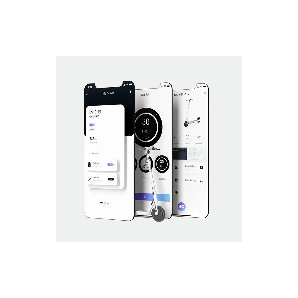 Електросамокат OKAI_ ES10-NEON Lite White (ES10-W) - зображення 6