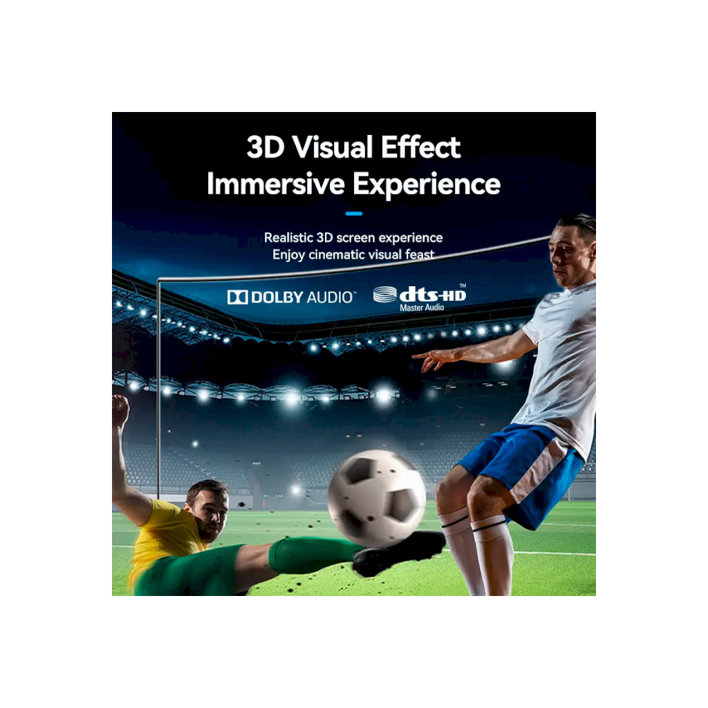 Кабель мультимедійний HDMI M to HDMI F 2.0m V2.0 4K 60Hz PVC Vention (AHCBH) - зображення 4