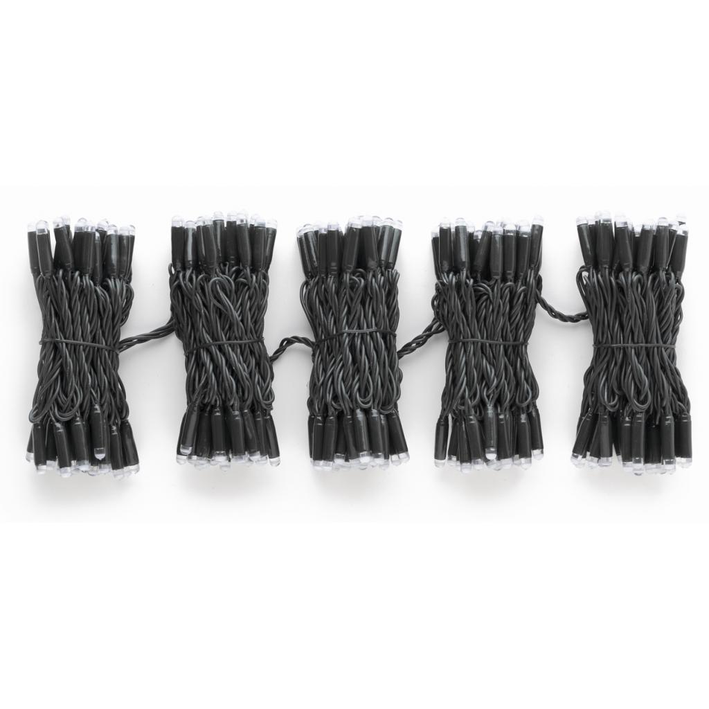 Гірлянда Twinkly Smart LED Pro Curtain RGBW 250, AWG22, IP65, чорний (TWP-CU-CA-05X50SPP-B) - зображення 5