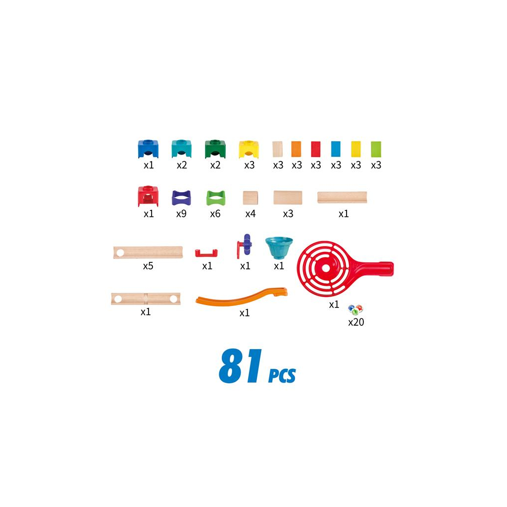 Конструктор Hape лабіринт Marble Run Гоночна траса 81 елементів (E1101) - зображення 1