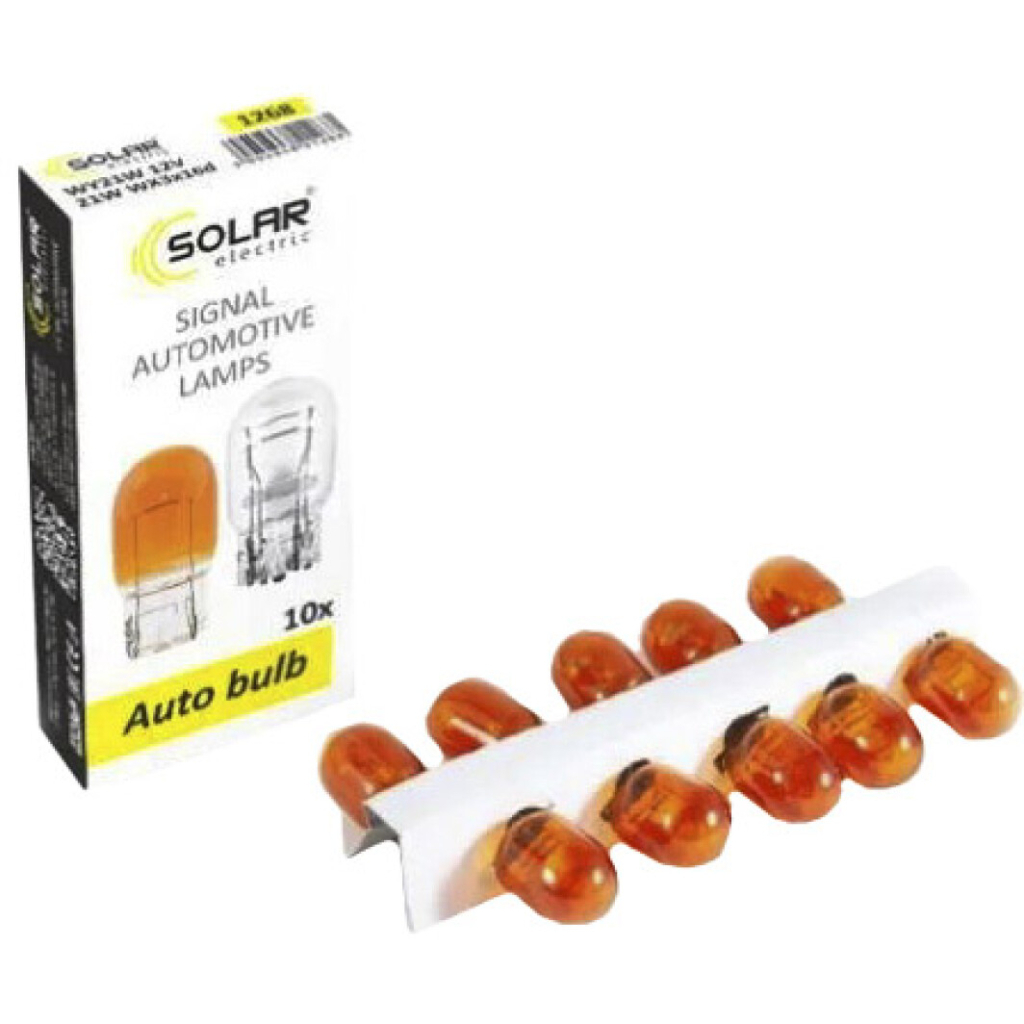 Автолампа SOLAR WY21W AMBER 12V WX3x16d (1268) - зображення 2