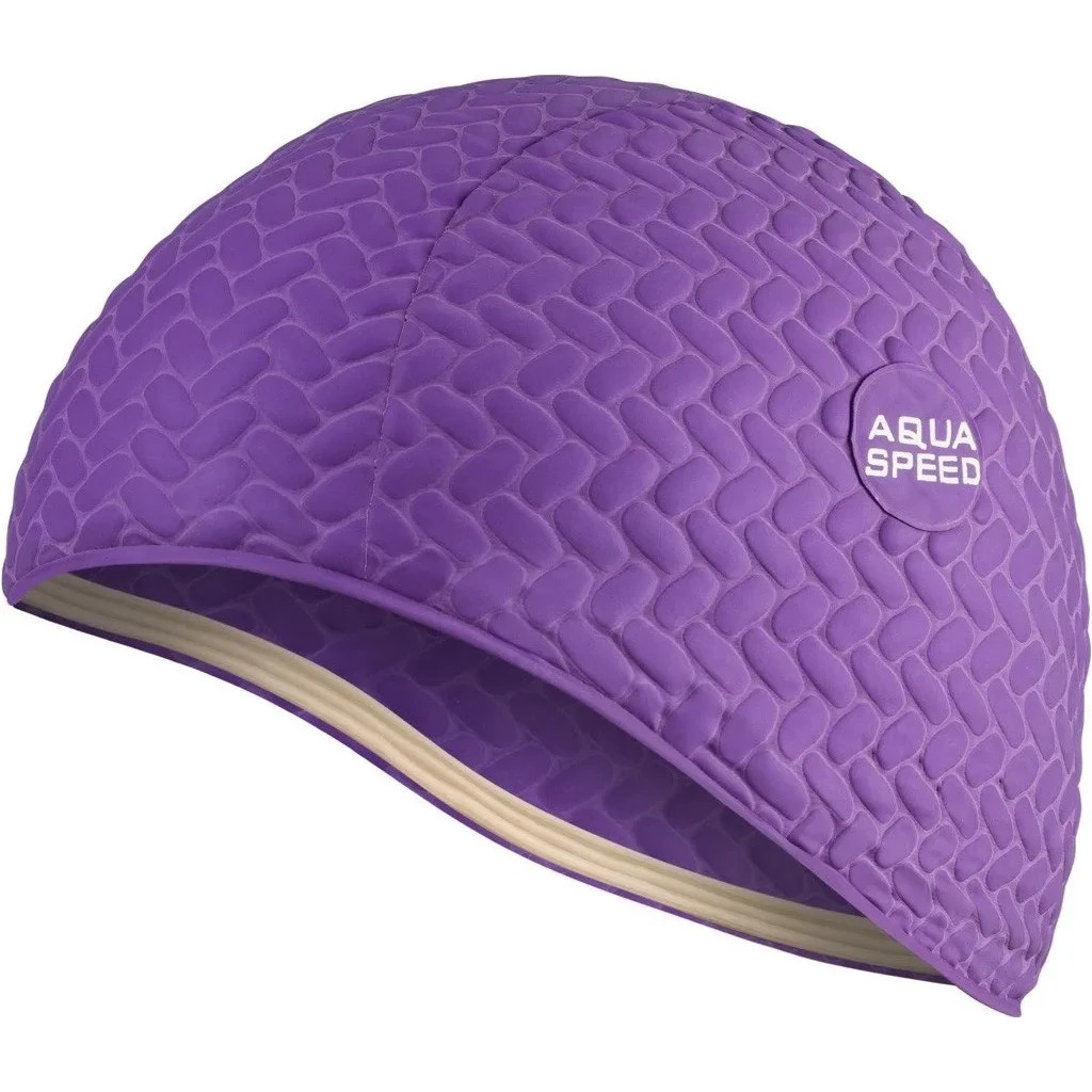 Шапка для плавання Aqua Speed Bombastic Tic-Tac 5719 117-09 фіолетовий Уні OSFM (5908217657190) - зображення 1