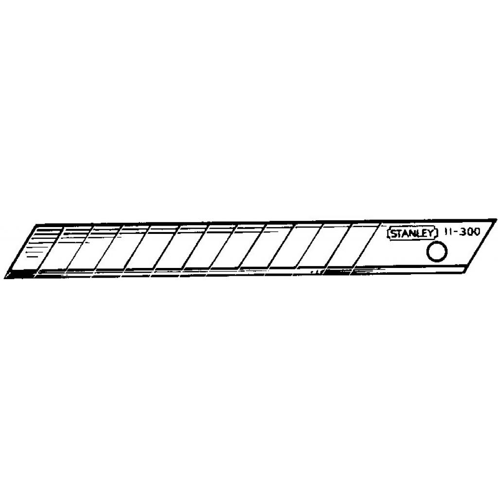 Лезо Stanley 9 мм, 10 шт. (1-11-300) - изображение 2