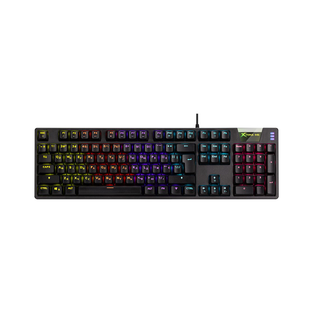 Клавіатура Xtrike ME GK-981 LED Mechanical USB UA Black (GK-981UA) - зображення 1