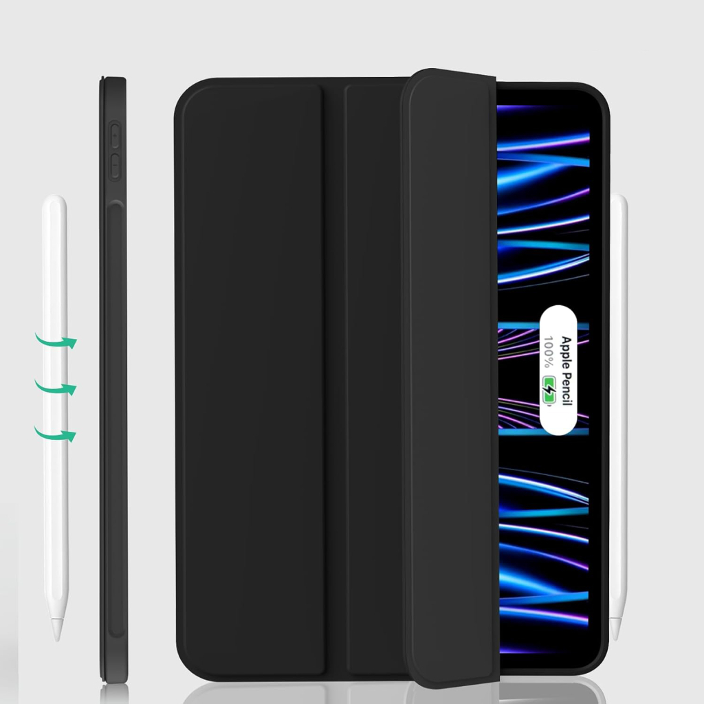 Чохол до планшета BeCover Tri Fold Soft TPU Silicone Apple iPad Pro 11" M4 2024 Black (711744) - зображення 3