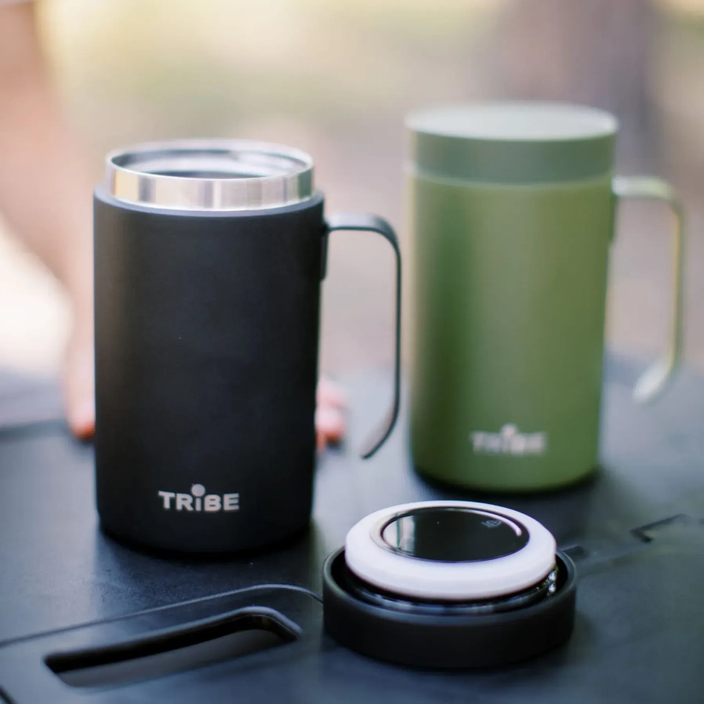 Термокружка Tribe Adventure Mug 450 мл black (T-FA-0032-black) - зображення 6