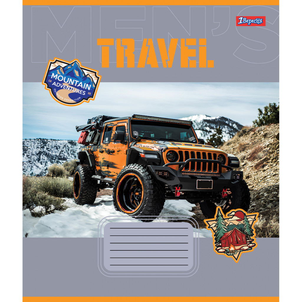 Зошит 1 вересня 1В Mens hobby 36 аркушів клітинка (767327) - зображення 3